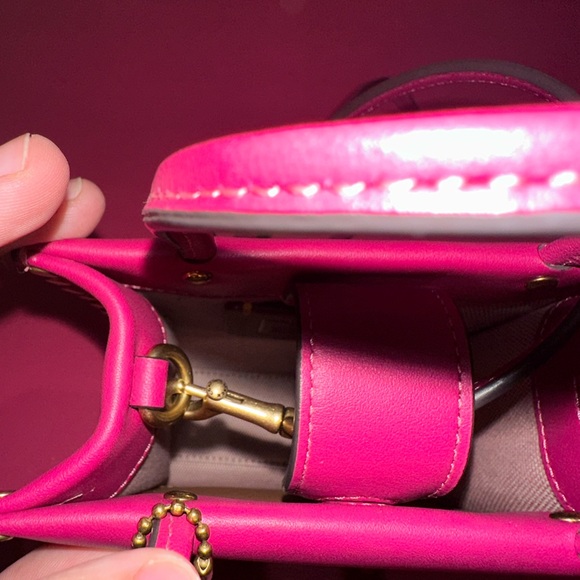 COACH Mini Cashin Tote With Crystal Rivets - Picture 9 of 12